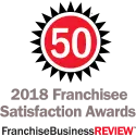 2018 Franchise Satisfaction Top 50 Award icon.